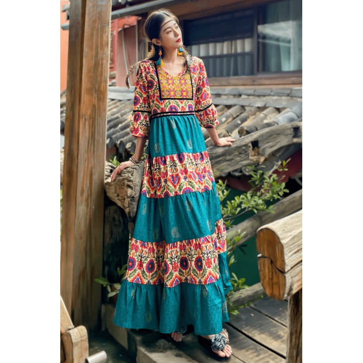 Váy Thổ Cẩm Sapa ( có sẵn ) | Shopee Việt Nam