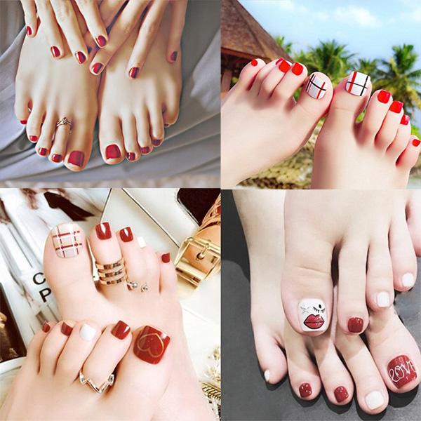 Những mẫu nail móng chân khuynh đảo phái đẹp  BMK Nail