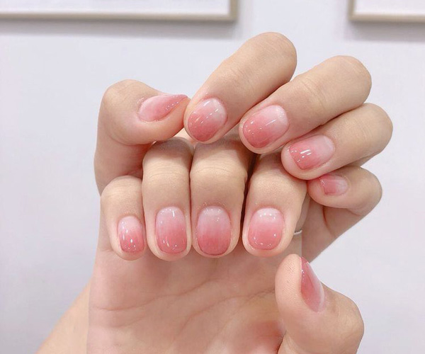nail trắng hồng đẹp
