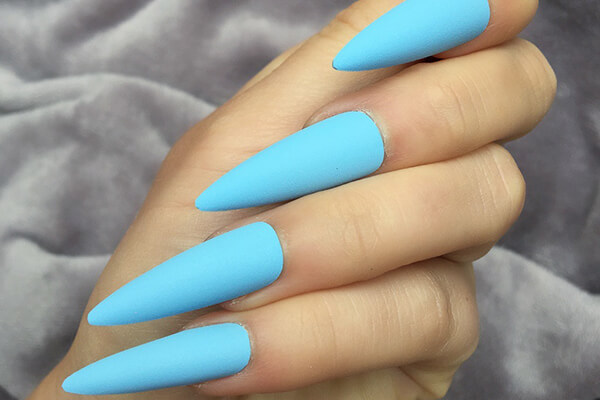 nail xanh nhọn xinh