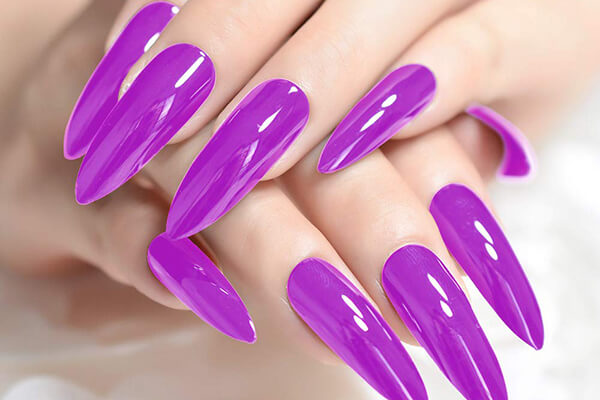 purple sharp nail 