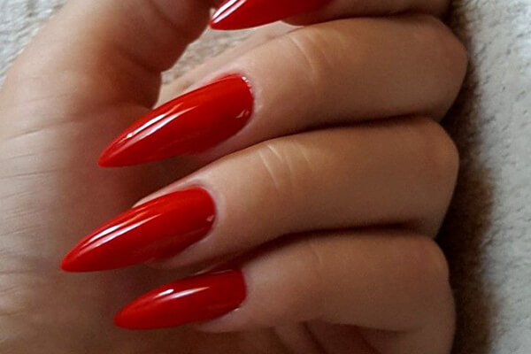 red sharp nail xinh