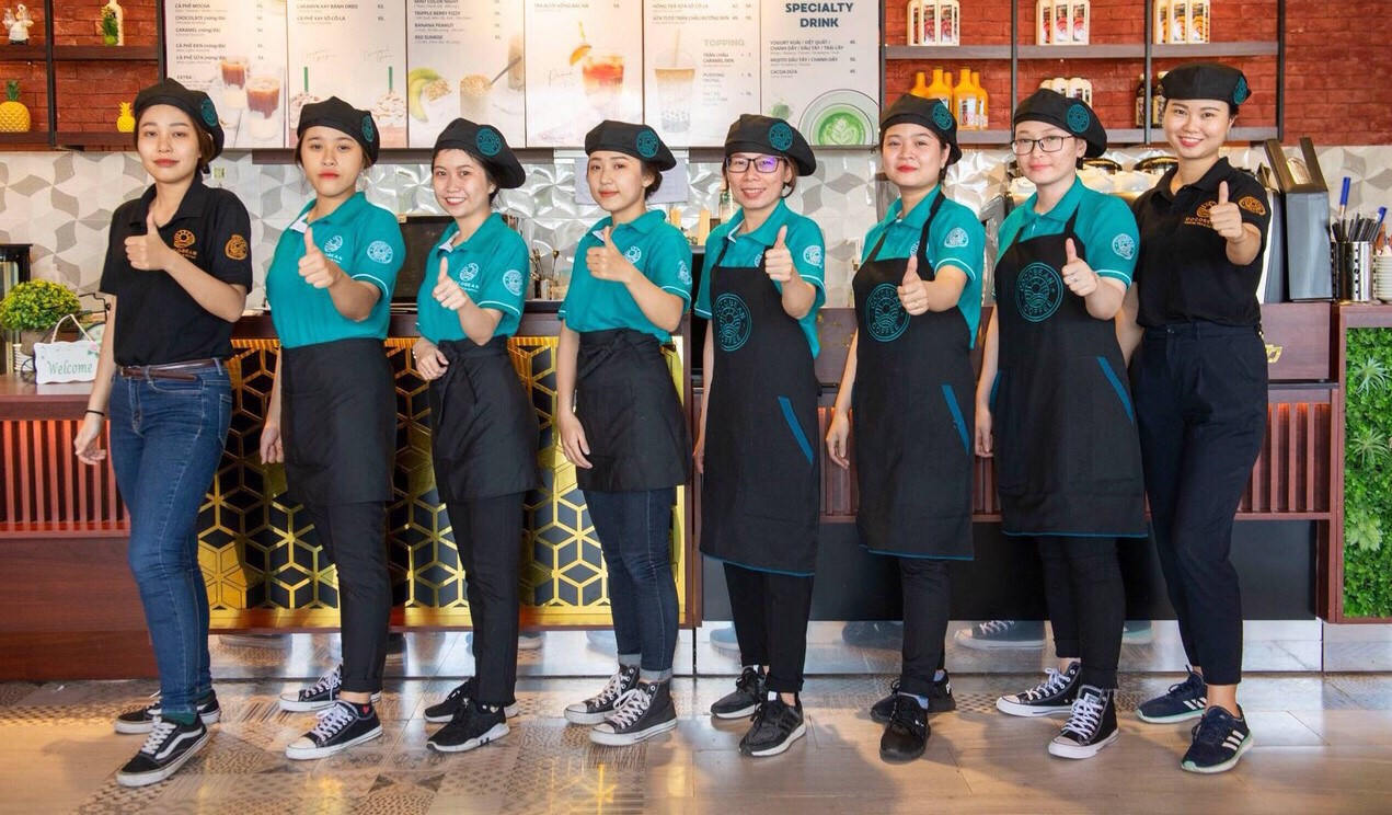 dong phu quan cafe fastfood 6 2 - Trà Sữa Cafe Áo đồng phục